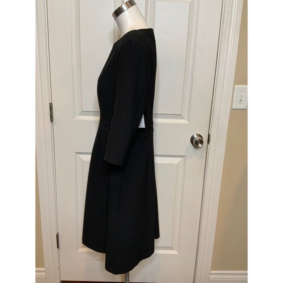 Hugo Boss Black Direne Short Sleeve Fit & Flare Dress, Size 10 - Picture 4 of 11